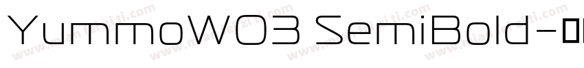 YummoW03 SemiBold字体转换